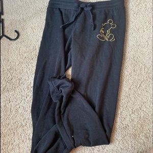 black disney sweat pants